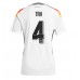 Maillot de foot Allemagne Jonathan Tah #4 Domicile vêtements Europe 2024 Manches Courtes